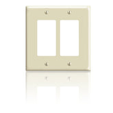Leviton 80609 Midway Decora Wallplate - 2 Gang